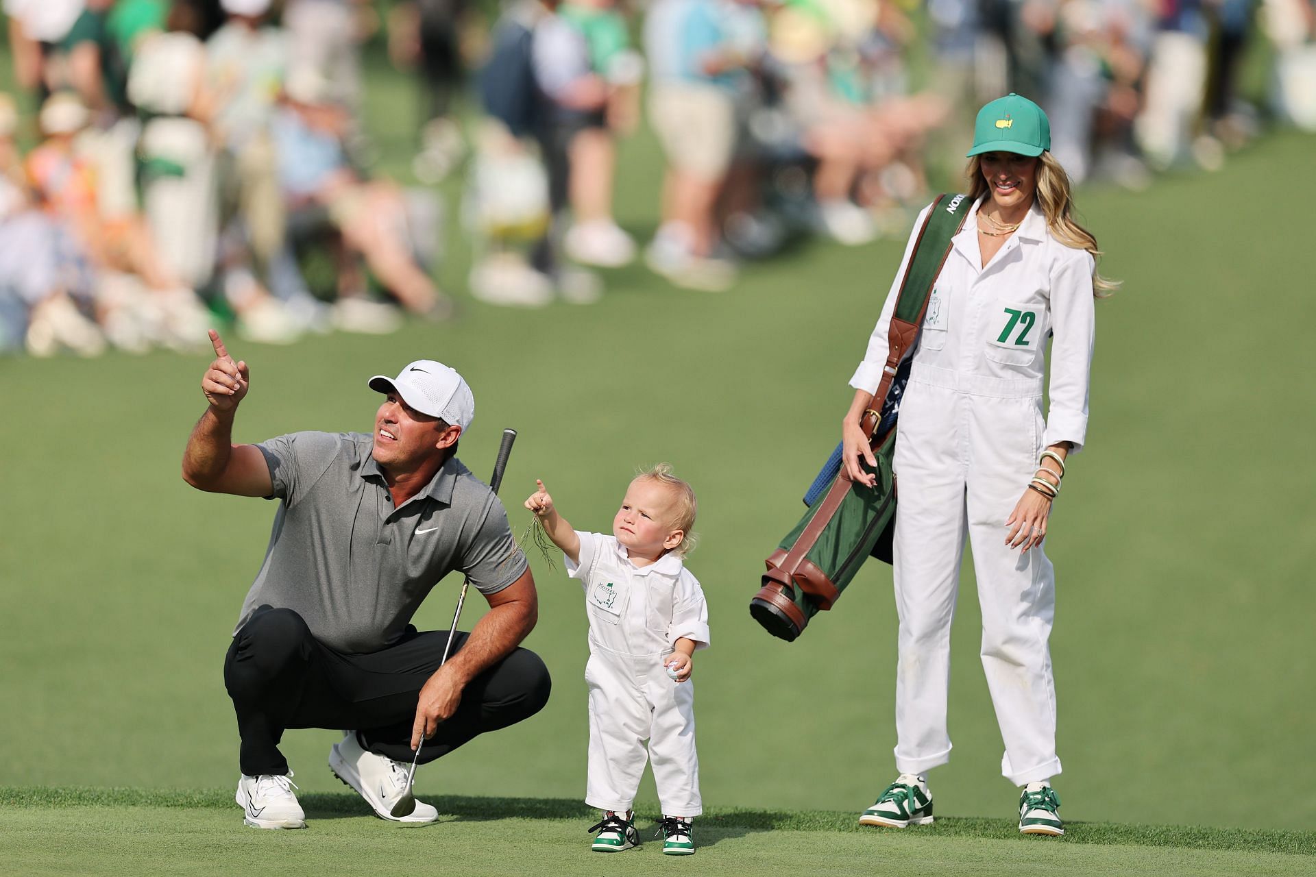 The Masters - Par Three Contest - Source: Getty Sims reshares the IG Post on her IG Story (Image Credit: via IG @jenamsims)